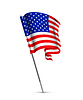 Vector clipart: American flag