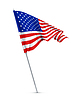 Vector clipart: American flag