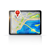Vector clipart: GPS map