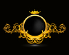 Vector clipart: Vintage frame on black