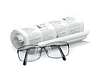 Vector clipart: Newspaper and glasses