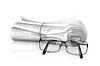 Vector clipart: Newspaper and glasses