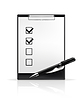 Vector clipart: Pen and check boxes