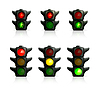 Vector clipart: Traffic lights