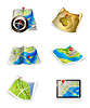 Vector clipart: Maps, set