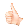 Vector clipart: Thumb up