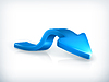 Vector clipart: Blue arrow down