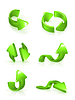 Vector clipart: Green arrows set