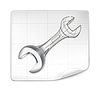 Vector clipart: Wrench drawing