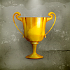 Vector clipart: Gold trophy, old-style