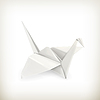 Vector clipart: Origami crane
