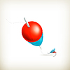 Vector clipart: Fishing float