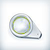 Vector clipart: Magnifying glass, icon