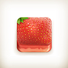 Vector clipart: Strawberry app icon
