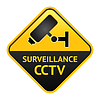 Vector clipart: CCTV sign, video surveillance label