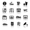 Vector clipart: Gas station icons set