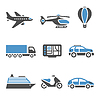 Vector clipart: Transport Icons Set