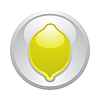 Vector clipart: Gray button Lemon