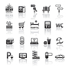 Vector clipart: Icons set pictograms hotel services