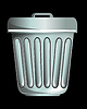 Trash Can Vorderansicht | Stock Illustration
