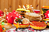 Russische Fastnacht Tisch | Stock Foto