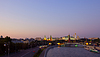 Moscow Kremlin and Moskva River in dusk | Stock Foto