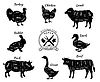 ID 5585599 | Set Schematic Vew of Animals for Butcher Shop | Stock Vector Graphics ID 5585599 | Set Schematic Vew of Animals for Butcher Shop | Stock Vector Graphics | CLIPARTO