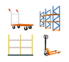 Vector clipart: Set Of Warehouse Equipment s