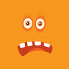Vector clipart: Funny Smiling Monster Smile Bacteria Character