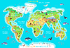 Vector clipart: Animals and Where They Live. Our Planet. Earth