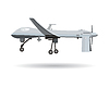 Vector clipart: Flying Drone in Flat Design