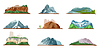 ID 6567337 | Mountain Icons Set. Various Types of Pile Hills | Stock Vector Graphics ID 6567337 | Mountain Icons Set. Various Types of Pile Hills | Stock Vector Graphics | CLIPARTO