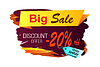 Vector clipart: Big Sale Discount -20 Image