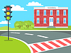 ID 6607948 | Pedestrian School Building, Traffic Lights Stand | Stock Vector Graphics ID 6607948 | Pedestrian School Building, Traffic Lights Stand | Stock Vector Graphics | CLIPARTO