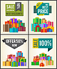 Vector clipart: Sale Best Discounts Super Prices Offer 50 Now
