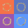 Vector clipart: Set of Four Circle Frames