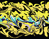 Mardi Gras seamless line marble pattern | Stock Illustration