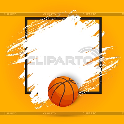 Basketball Sportball Flyer oder Poster Hintergrund | Stock Vektorgrafik |ID 7125428