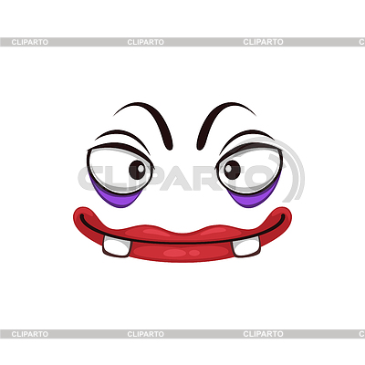 Icono de dibujos animados de cara de monstruo, emoción divertida | Ilustración vectorial de stock |ID 7155216