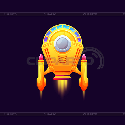 Детская игрушка Rocketship, космический корабль, значок космического корабля | Векторный клипарт |ID 7344375
