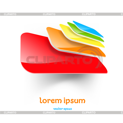 Abstracto icono de varios colores | Ilustración vectorial de stock |ID 3887464