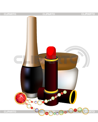Conjunto de cosméticos | Ilustración vectorial de stock |ID 3800915