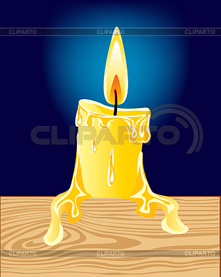 Burninging vela | Ilustración vectorial de stock |ID 3747968