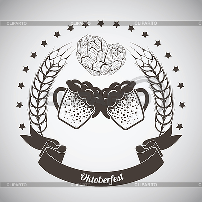Emblema Oktoberfest | Ilustración vectorial de stock |ID 6670369