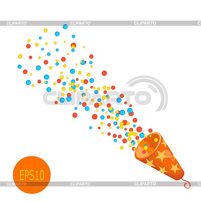 Popper color. Cartón popper - concepto | Ilustración vectorial de stock |ID 5718401