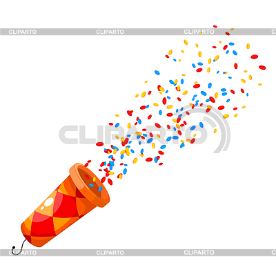 Popper color. popper de dibujos animados - concepto | Ilustración vectorial de stock |ID 5718403