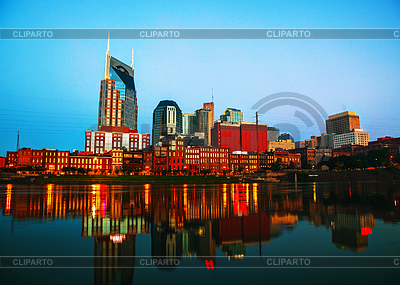 Downtown Nashville городской утром | Фото большого размера |ID 3814155