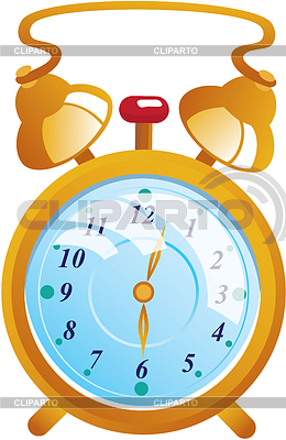 Color dorado clásico reloj de alarma | Ilustración vectorial de stock |ID 3770141