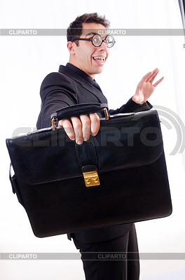 Nerd businessman on white | High resolution stock photo |ID 3707468