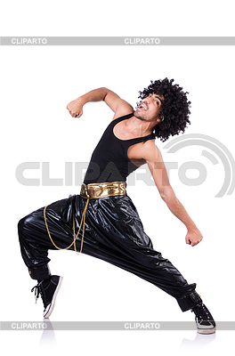 Rap dancer on white | Foto mit hoher Auflösung |ID 3746358